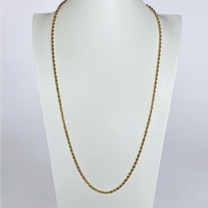 Vintage Napier Gold-Tone Rope Chain Necklace
